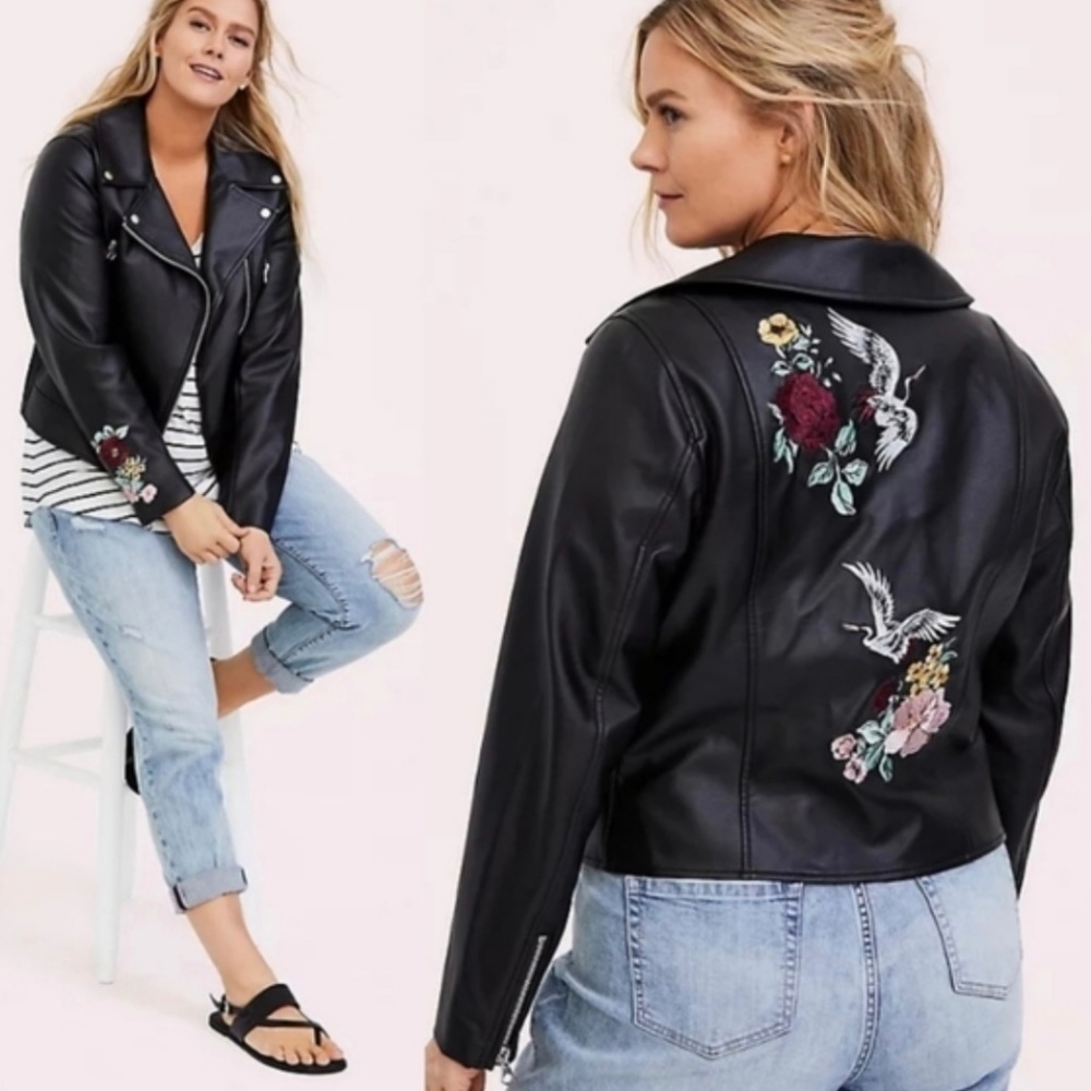 NWT Torrid Leather Moto Jacket Sz 2X
